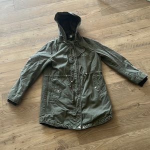 H&M Women Military Hooded Jacket